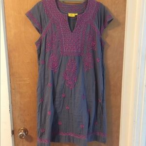 Roberta Roller Rabbit Tunic Blue with embroidery